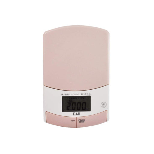 : Kai Corporation Thin Digital Scale 2Kg Pink-Kiichin - The #1 Place for Japanese Goods in Your Hand!
