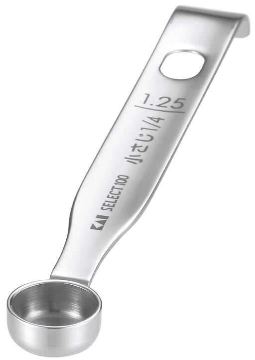 Kai Corporation 100 Measuring Spoons 1.25Ml 1/4tsp Dh3124-Kiichin - The #1 Place for Japanese Goods in Your Hand!