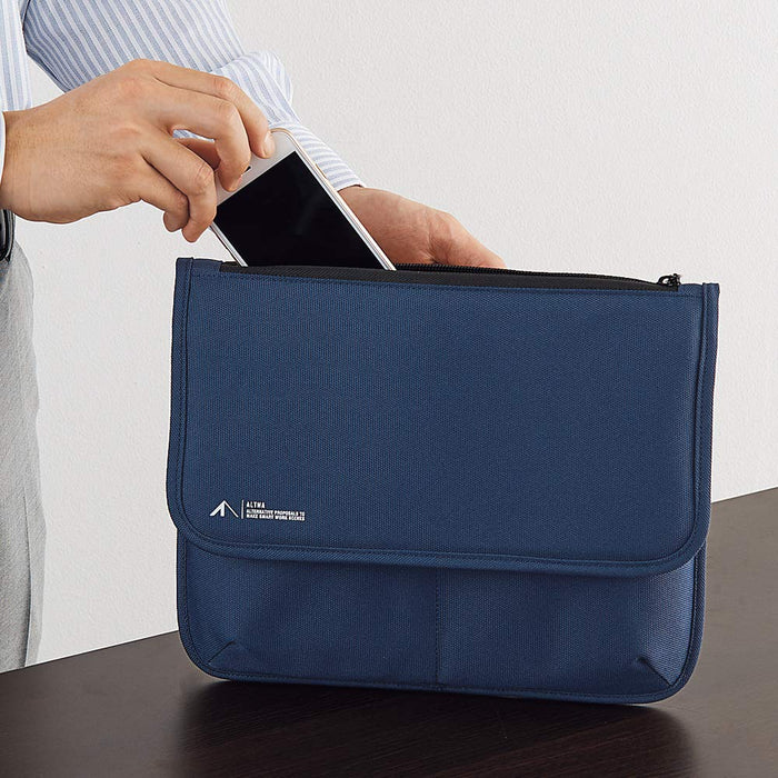Lihit Lab Cordura Flat Pouch M Black A7767-24 - Premium Quality Organizer-Kiichin - The #1 Place for Japanese Goods in Your Hand!