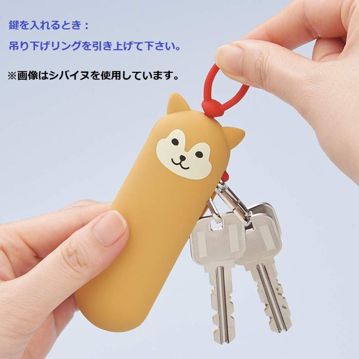Lihit Lab Key Case Slim Kuroneko A7785-3 - Compact and Stylish Key Organizer-Kiichin - The #1 Place for Japanese Goods in Your Hand!