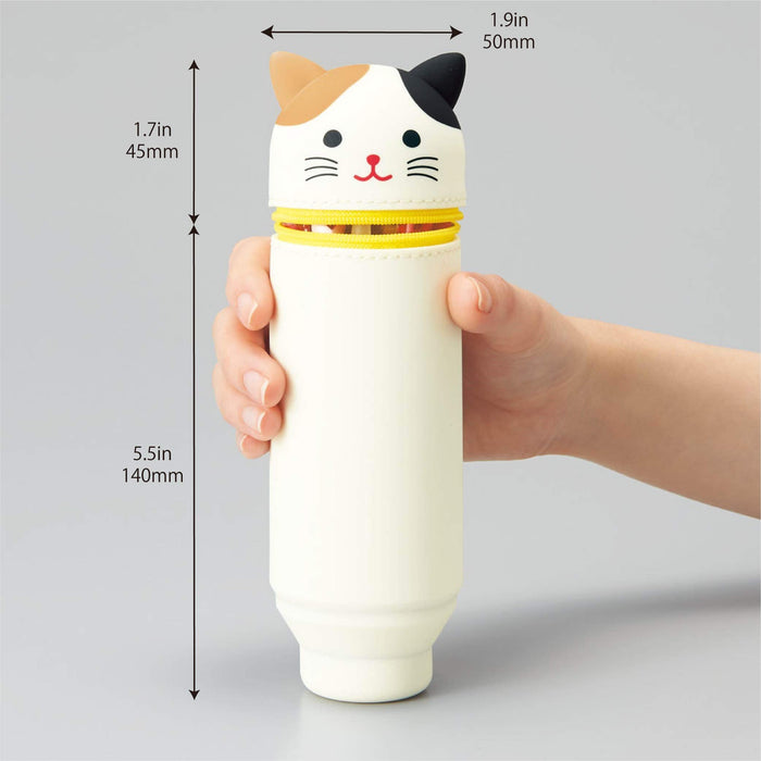 Lihit Lab Pen Case Punilab Mikeneko A7712-7 - Japanese Design-Kiichin - The #1 Place for Japanese Goods in Your Hand!