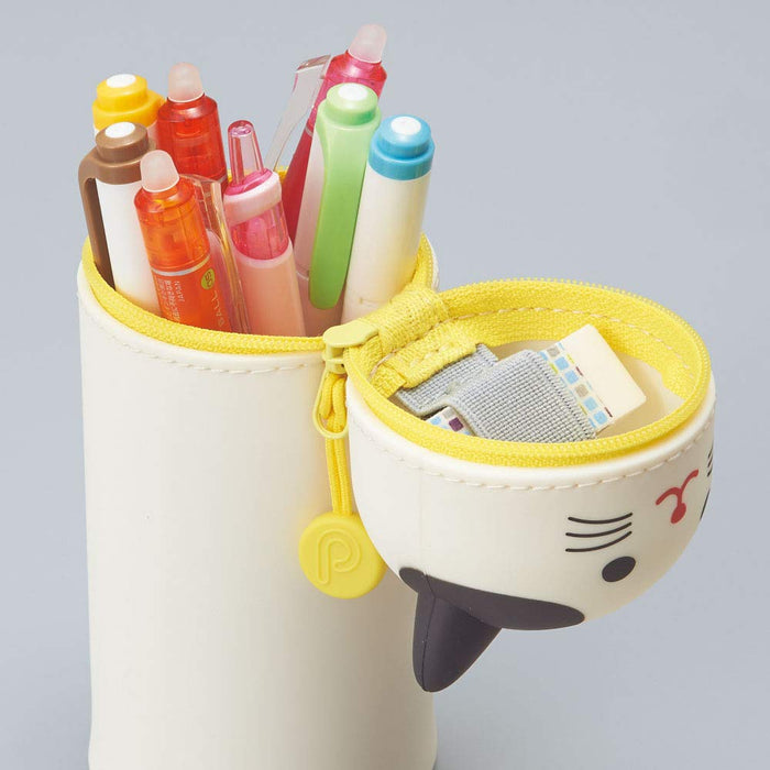 Lihit Lab Pen Case Punilab Mikeneko A7712-7 - Japanese Design-Kiichin - The #1 Place for Japanese Goods in Your Hand!