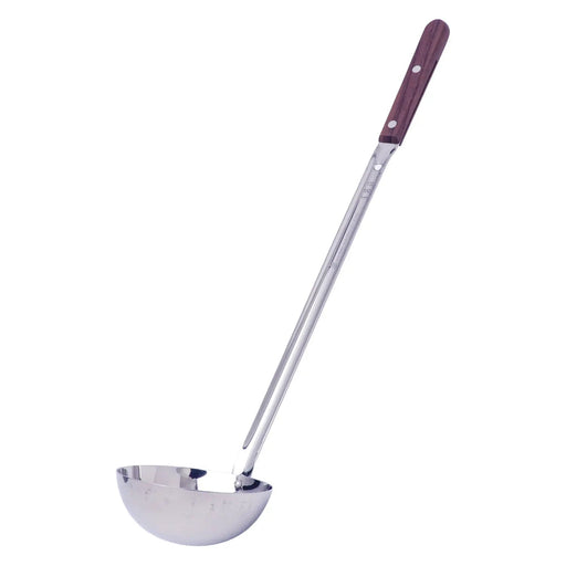 Marutama Stainless Steel Long Ladle - 120ml Wooden Handle-Kiichin - The #1 Place for Japanese Goods in Your Hand!