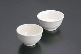 Premium White Melamine Donburi Rice Bowl - 17.1cm | Min-Kiichin - The #1 Place for Japanese Goods in Your Hand!