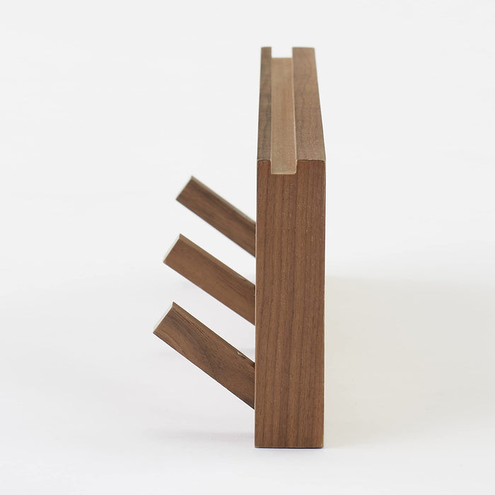 Mujirushi Ryohin Wall Hangers - Walnut 44X2.5X10Cm-Kiichin - The #1 Place for Japanese Goods in Your Hand!