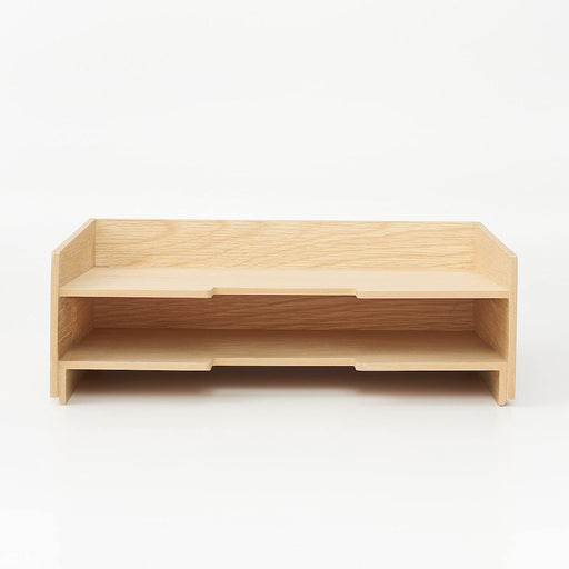 Mujirushi Ryohin Japan A4 Wooden Document Tray - 2 Tiers-Kiichin - The #1 Place for Japanese Goods in Your Hand!