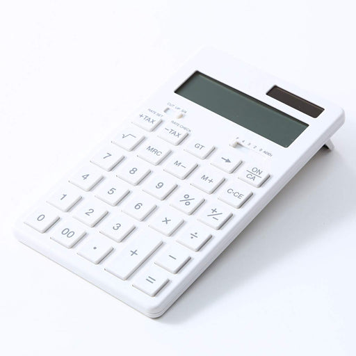 Muji Ryohin Japan Calculator - White 12 Digits KK-1154MS - 37355538-Kiichin - The #1 Place for Japanese Goods in Your Hand!