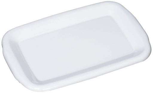 Noda Horo Japan-Made Enamel Lid for Rectangle Deep M - White Series-Kiichin - The #1 Place for Japanese Goods in Your Hand!
