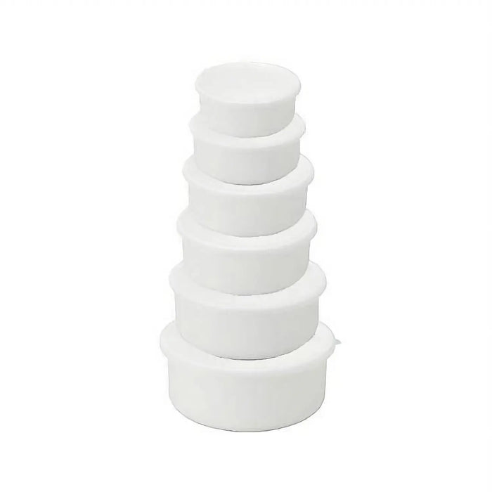 Noda Horo 12cm Enamel Round Food Containers with Lid - White Series-Kiichin - The #1 Place for Japanese Goods in Your Hand!