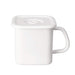 Noda Horo White Storage Container with Airtight Lid & Handle - Made in Japan-Kiichin - The #1 Place for Japanese Goods in Your Hand!