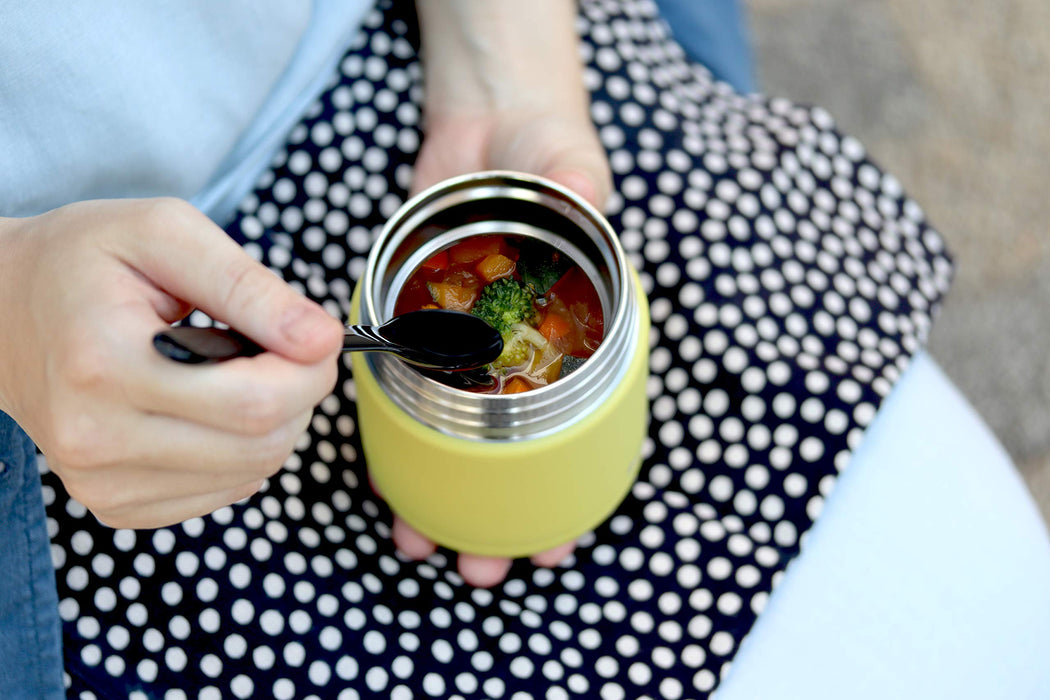 Peacock Thermos Industry 300ml Stainless Steel Food Jar in Sand Beige-Kiichin - The #1 Place for Japanese Goods in Your Hand!