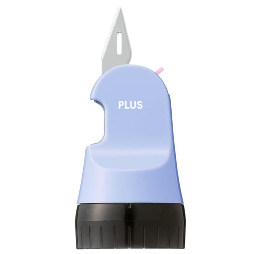 Plus Japan Personal Info Protection Cardboard Cutter Roller - Pale Blue [Disposable]-Kiichin - The #1 Place for Japanese Goods in Your Hand!