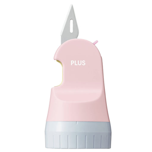 Plus Japan Cardboard Cutter Roller Keshipon Box Opener Pale Pink 40-977-Kiichin - The #1 Place for Japanese Goods in Your Hand!