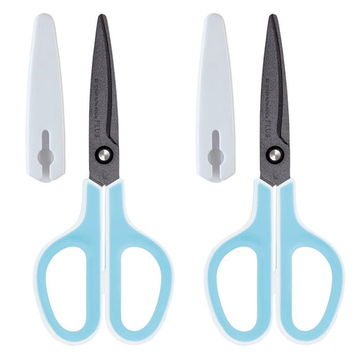 Plus Japan Scissors Set 2-Pack with Fluorine Coating for Precise Cutting-Kiichin - The #1 Place for Japanese Goods in Your Hand!