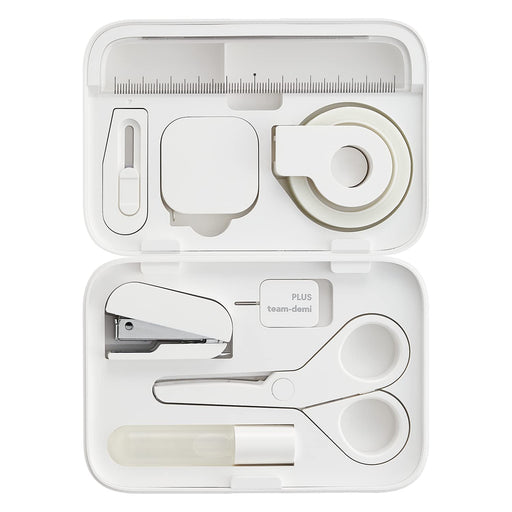 Plus Japan Stationery Kit - Team Demi Shiro TD-001 (30-210)-Kiichin - The #1 Place for Japanese Goods in Your Hand!