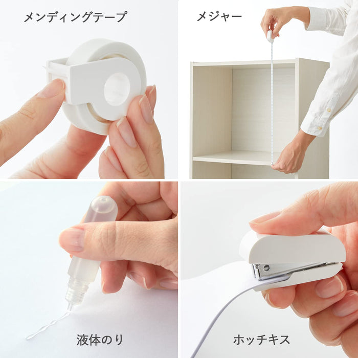 Plus Japan Stationery Kit - Team Demi Shiro TD-001 (30-210)-Kiichin - The #1 Place for Japanese Goods in Your Hand!