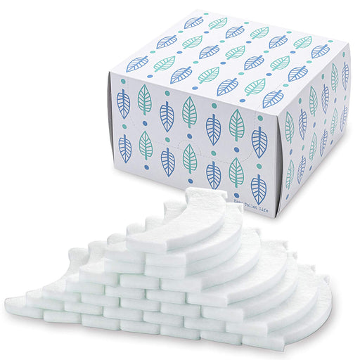 Sanko Mitsuba Toilet Stain Prevention Pad - 30Pcs, Japan Clean & Odor-Free, White Leaf Box AA-21, 6X17Cm-Kiichin - The #1 Place for Japanese Goods in Your Hand!