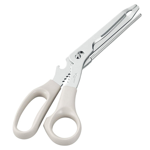 Shimomura Kougyo AJK-401 White/Silver Scissors Made in Japan Niigata Tsubame-Sanjo-Kiichin - The #1 Place for Japanese Goods in Your Hand!