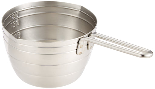 Shimomura Kougyo Ajishokubo 200cc Steel Meas. Cup AKK-206 Tsubame-Sanjo-Kiichin - The #1 Place for Japanese Goods in Your Hand!