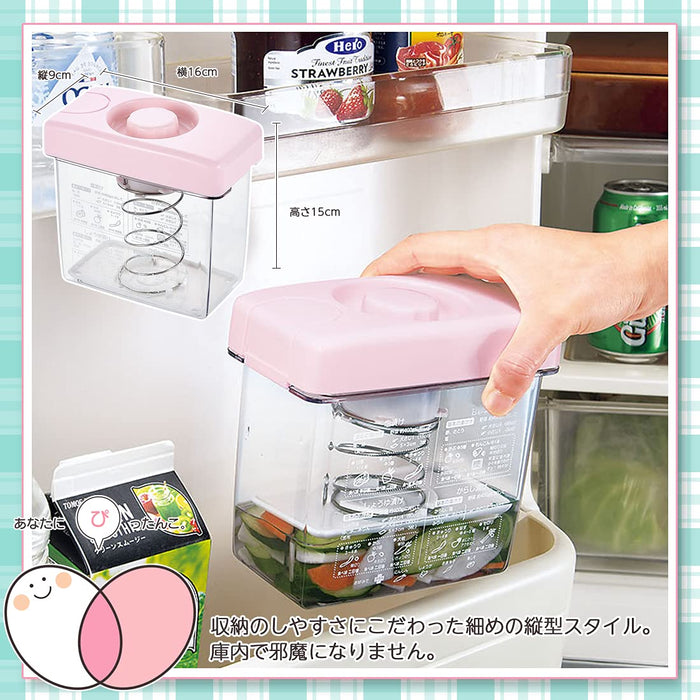 of title Shimomura Kougyou 1L Pitaco Door Pocket Pickle Dish PC-607 Niigata Tsubame-Sanjo Pink 89x158x150mm-Kiichin - The #1 Place for Japanese Goods in Your Hand!