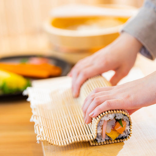 Shinko Bright Sudare Bamboo Sushi Rolling Mat - 27cm Thin Strips-Kiichin - The #1 Place for Japanese Goods in Your Hand!