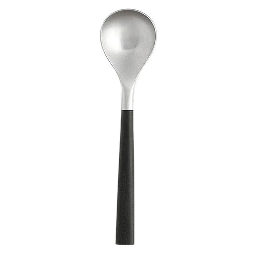 Authentic Japanese Nihon Yoshokki 14Cm Teaspoon with Black Handle-Kiichin - The #1 Place for Japanese Goods in Your Hand!