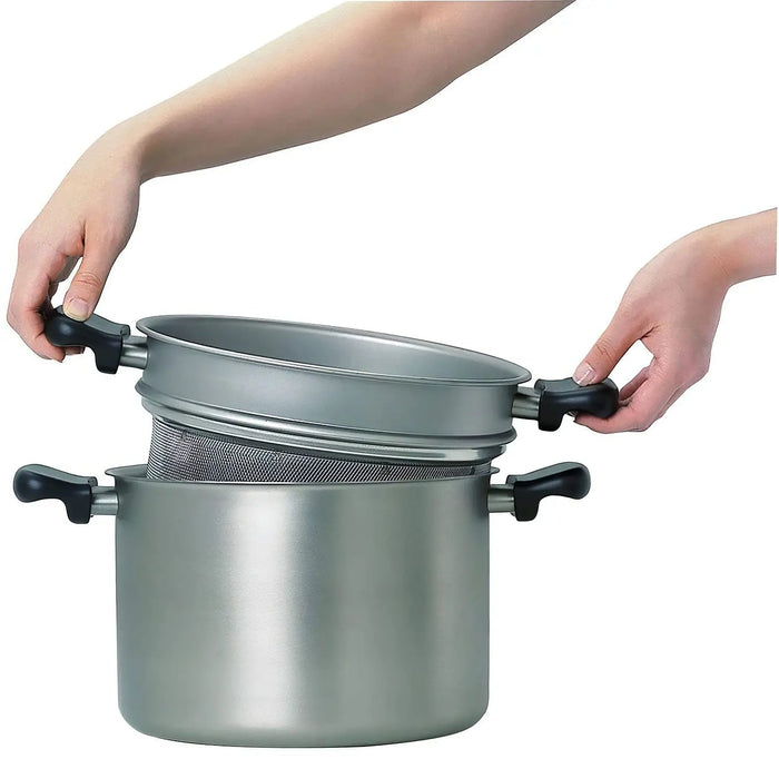 Nihon Yoshokki Sori Yanagi Stainless Steel Pasta Pot - Premium Japanese Cookware-Kiichin - The #1 Place for Japanese Goods in Your Hand!