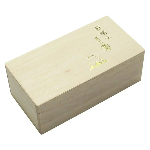 Toyo Sasaki Glass Mount Fuji Red & White Sake Cup with Gold Design-Kiichin - The #1 Place for Japanese Goods in Your Hand!