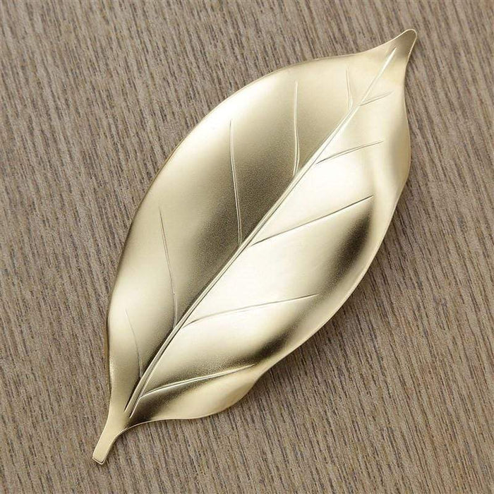 Tsubame Shinko Stainless Steel Leaf Chopstick Rest - Silver-Kiichin - The #1 Place for Japanese Goods in Your Hand!