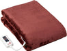 Yamazen Electric Blanket - Washable Heat Fabric, Stepless Temp Control, Red (188x130cm)-Kiichin - The #1 Place for Japanese Goods in Your Hand!