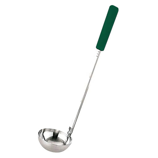 Yukiwa Stainless Steel Long Soup Ladle 90ml - Green-Kiichin - The #1 Place for Japanese Goods in Your Hand!