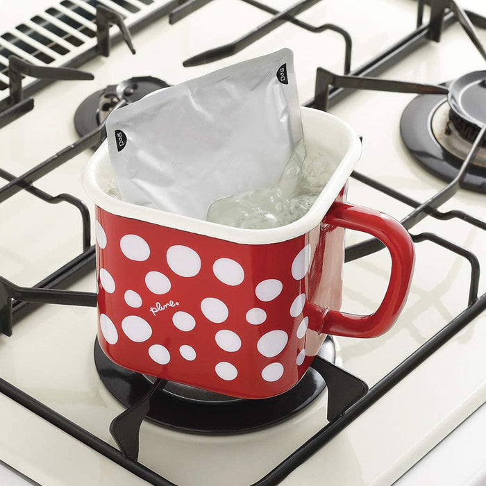 Yutaka Horo Ohana Red Multi Square Pot - Premium Enameled Cookware-Kiichin - The #1 Place for Japanese Goods in Your Hand!
