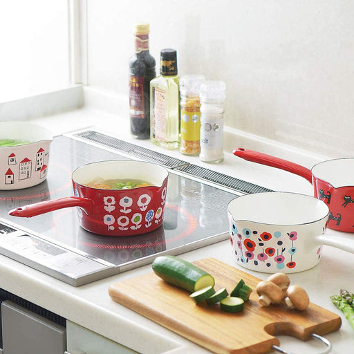 Yutaka Horo Plune Enameled Milk Pan - Premium Kitchen Essential-Kiichin - The #1 Place for Japanese Goods in Your Hand!